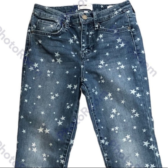 William Rast  high rise ankle Star pattern jean size 26 - Picture 3 of 10